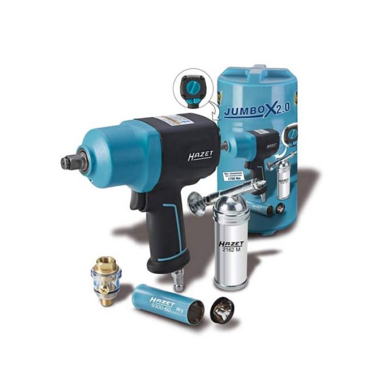 کیت بکس بادی هازت آلمان 1/2 اینچ و روغنزن مدل 9012EL-SPC/4