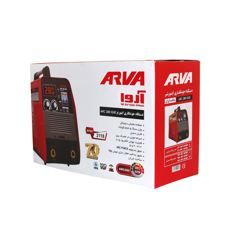 اینورتر جوشکاری ۲۸۰ آمپر IGBT مدل ۲۱۱۸