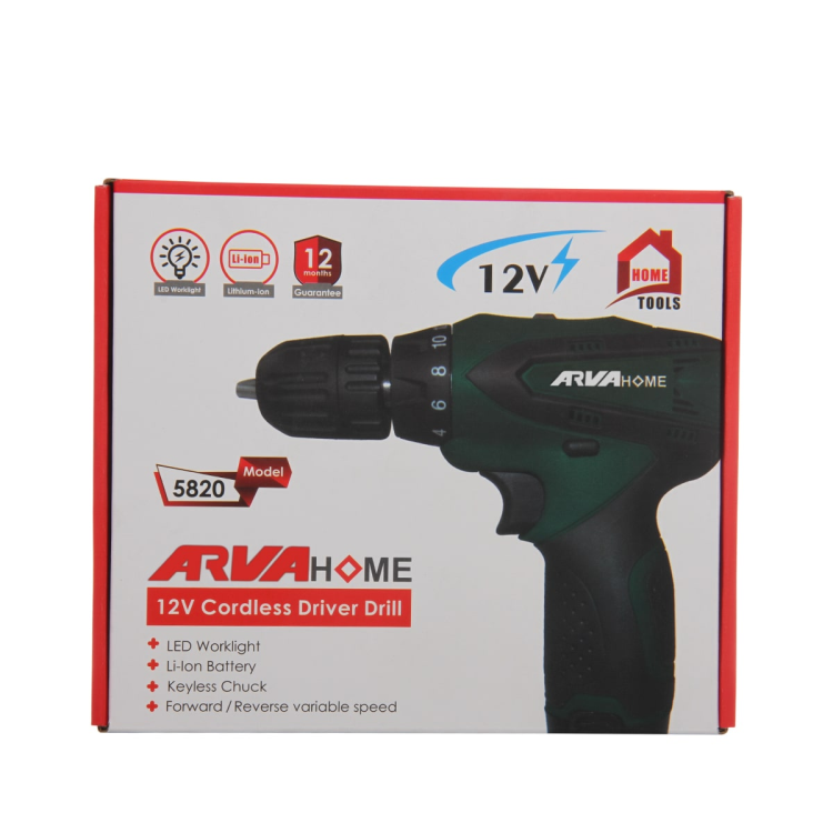 دریل پیچ گوشتی شارژی خانگی ۱۲ ولت مدل ۵۸۲۰