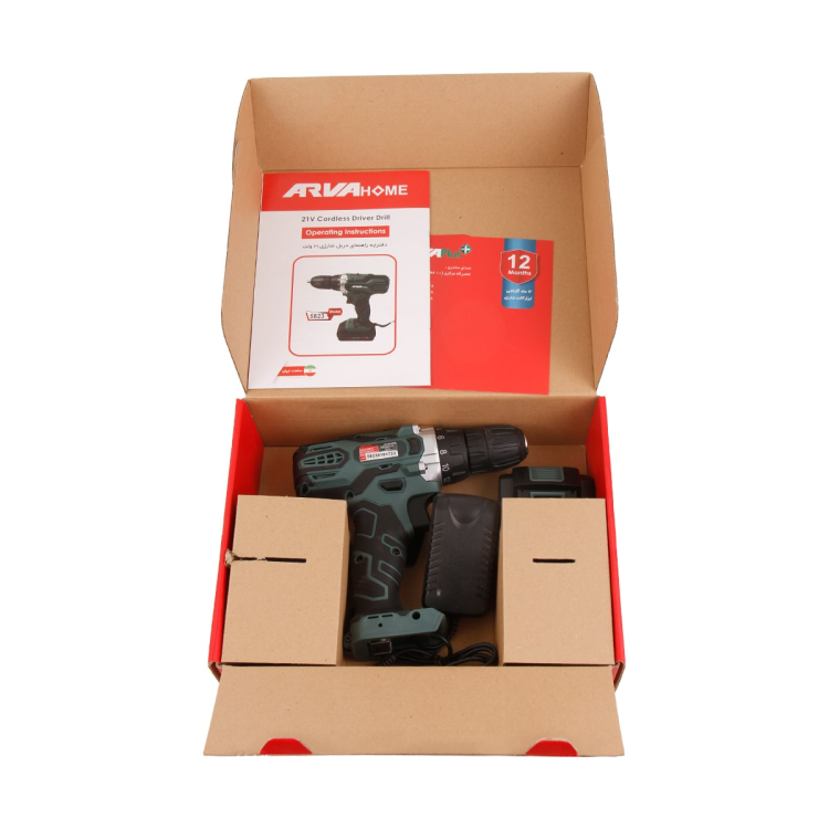 دریل پیچ گوشتی شارژی خانگی ۲۱ ولت مدل ۵۸۲۳