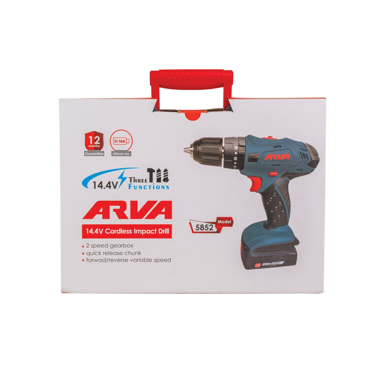 دریل پیچ گوشتی شارژی چکشی ۱۴.۴ ولت مدل ۵۸۵۲