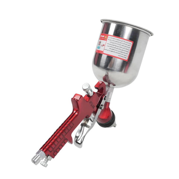 پیستوله رنگ پاش کاسه فلزی سه تنظیم مدل ۳۱۰۶