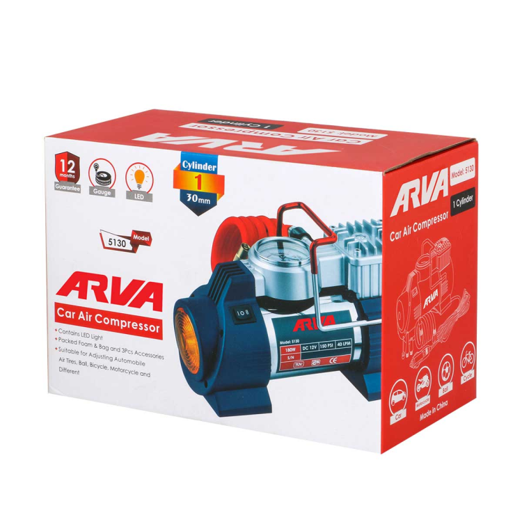 کمپرسور باد فندکی تک سیلندر مدل ۵۱۳۰ آروا