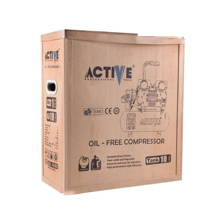 کمپرسور باد اکتیو سایلنت 10 لیتری دو سیلندر مدل AC-1310SP