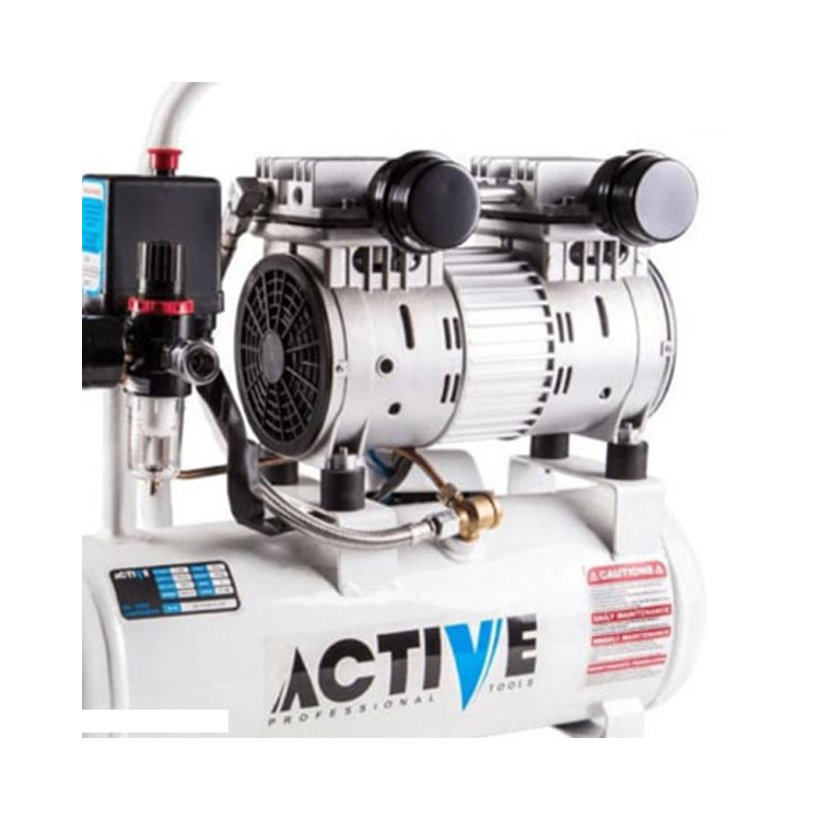 کمپرسور باد اکتیو 10 لیتری بی صدا دو سیلندر مدل AC-1310SN