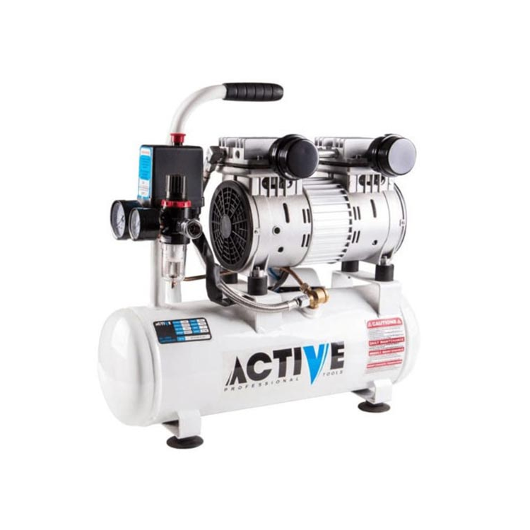 کمپرسور باد اکتیو 10 لیتری بی صدا دو سیلندر مدل AC-1310SN