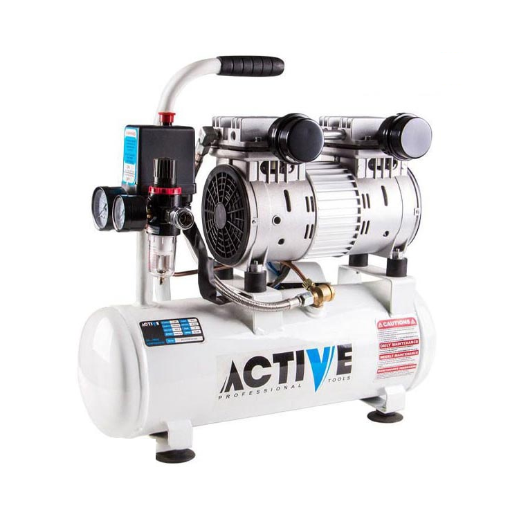 کمپرسور باد اکتیو سایلنت 10 لیتری دو سیلندر مدل AC-1310SP