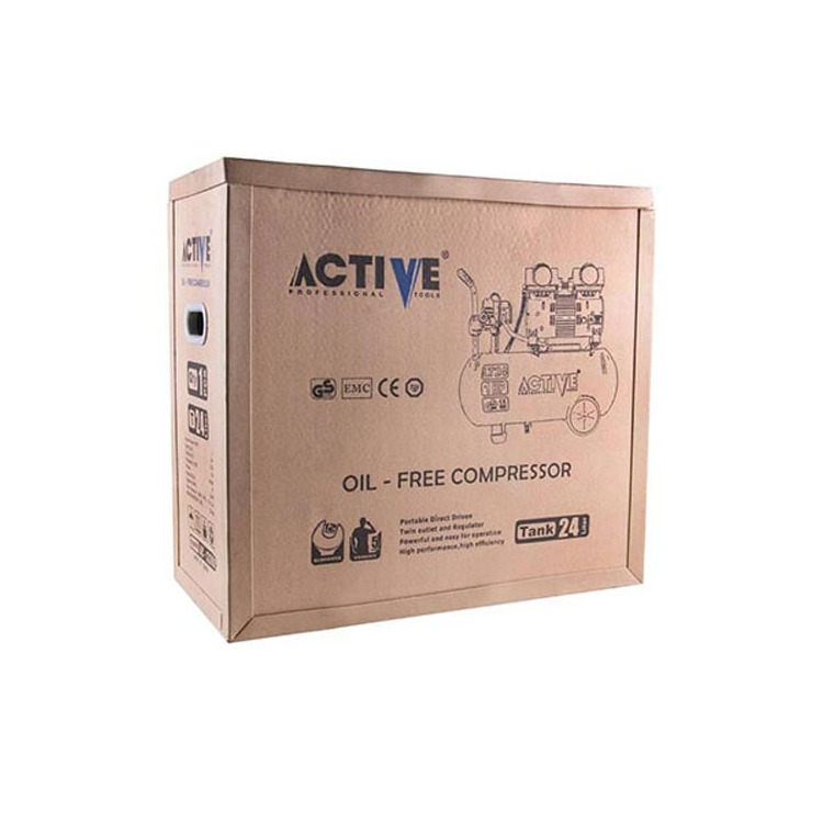 کمپرسور باد اکتیو سایلنت 24 لیتری دو سیلندر مدل AC-1324SP