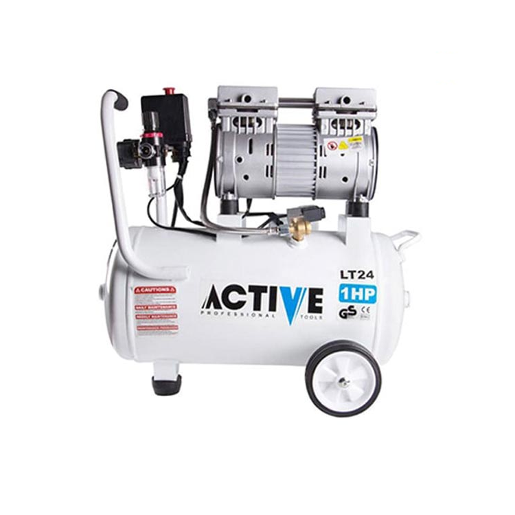 کمپرسور باد اکتیو سایلنت 24 لیتری دو سیلندر مدل AC-1324SP