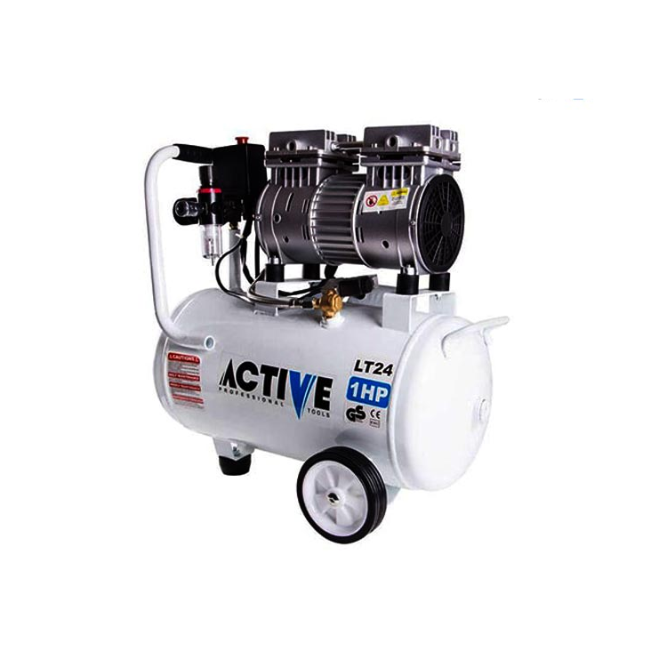کمپرسور باد اکتیو سایلنت 24 لیتری دو سیلندر مدل AC-1324SP