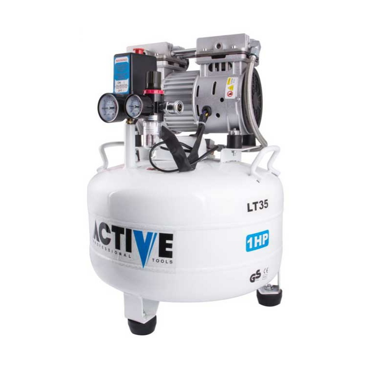 کمپرسور باد اکتیو سایلنت 35 لیتری دو سیلندر مدل AC-1335SRN
