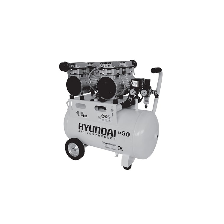 کمپرسور باد سایلنت 50 لیتری هیوندای مدل 1550-AC