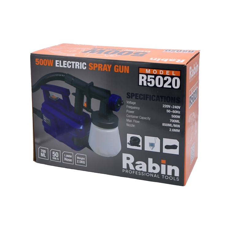 پیستوله برقی خرطومی رابین 500 وات مدل R5020