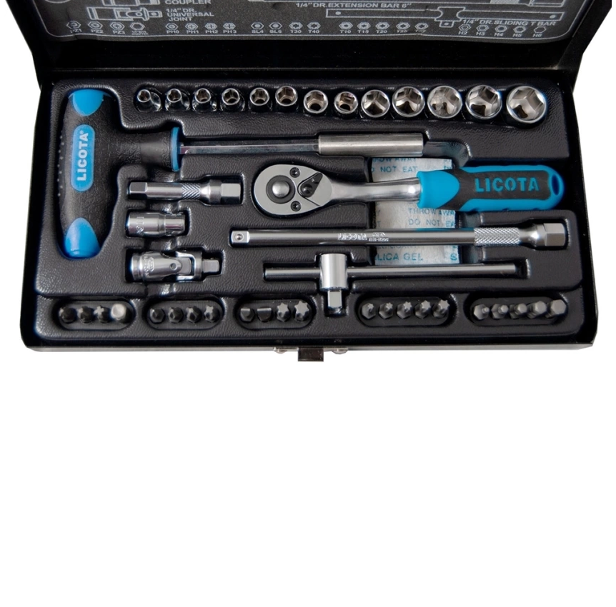 جعبه بکس و بیت 42 پارچه لیکوتا درایو 1/4 اینچ ALT-5008F