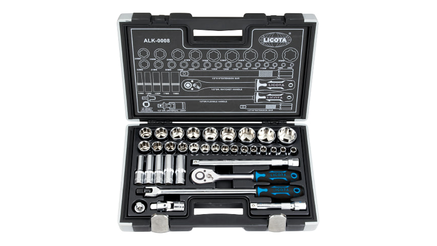 جعبه بکس 35 پارچه لیکوتا درایو 1/2 اینچ مدل ALK-0008