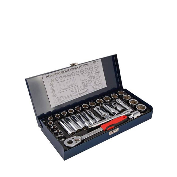 جعبه بکس 31 پارچه 6 پر درایو 3/8 کوتاه و بلند مستر مدل BM331