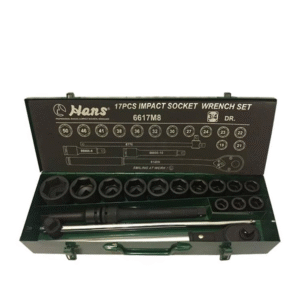 جعبه بکس 3/4 اینچ فشارقوی 17 پارچه هنس مدل 6617M8