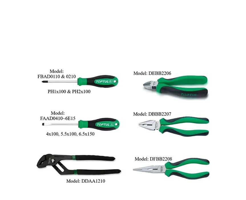 مجموعه 104 عددی ابزار آلات تاپ تول مدل GCZ-104A