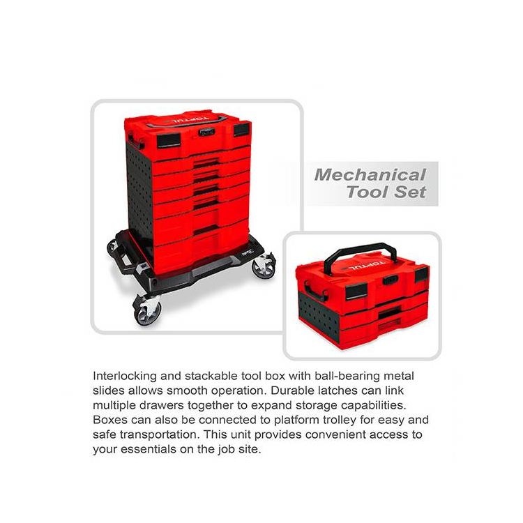 جعبه ابزار 4 طبقه 137 پارچه تاپ تول مدل GCZ-137A