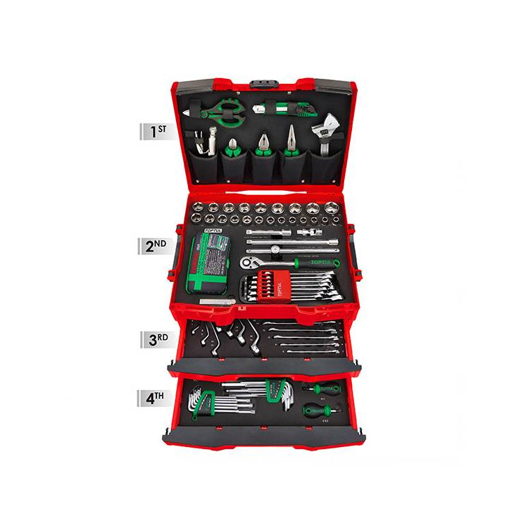 جعبه ابزار 4 طبقه 137 پارچه تاپ تول مدل GCZ-137A