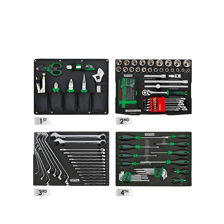 جعبه ابزار 4 طبقه 137 پارچه تاپ تول مدل GCZ-137A