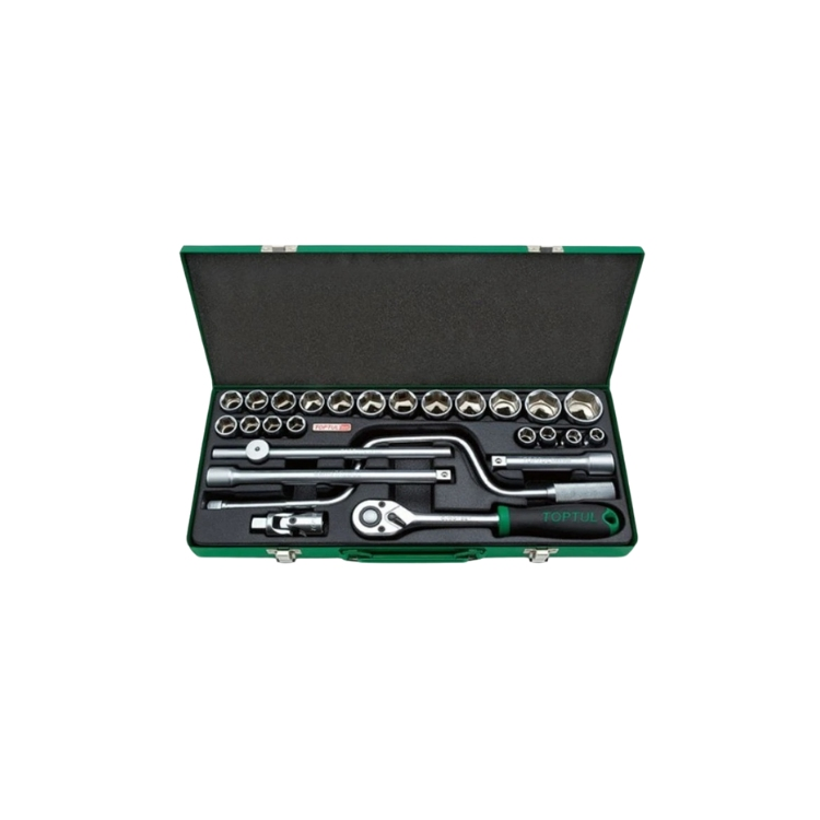 جعبه بکس 26 پارچه 6 پر درایو 1/2 تاپ تول GCAD2607