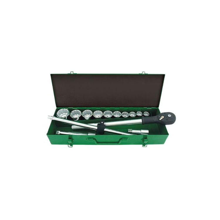 جعبه بکس 14پارچه 3/4 اینچ 12 پر تاپ تول مدل GCAD1407