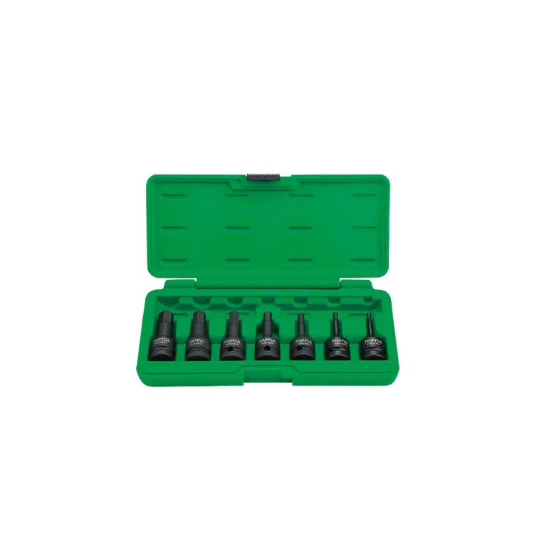 جعبه بکس 7 پارچه آلنی فشار قوی 1/2 اینچ تاپ تول مدل GDAI0702