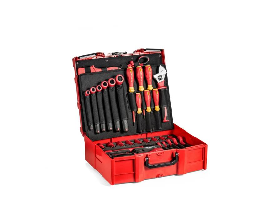 جعبه ابزار فشار قوی 42 پارچه با لوازم ضد برق تاپ تول مدل GCZ-042A