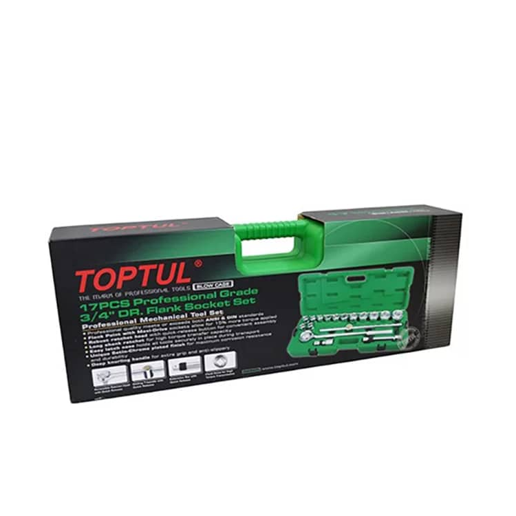 جعبه بکس 3/4 اینچ 12 پر 17 پارچه تاپ تول مدل GCAI1702