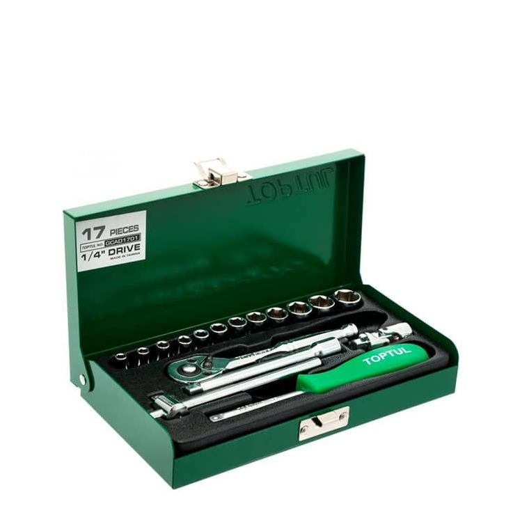جعبه بکس 17 پارچه هواگیری 1/4 اینچ تاپ تول مدل GCAD1701