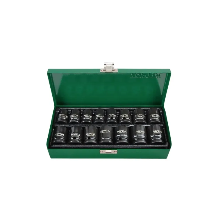 جعبه بکس 15 پارچه 1/2 اینچ مشکی فشار قوی تاپ تول مدل GDAD1501