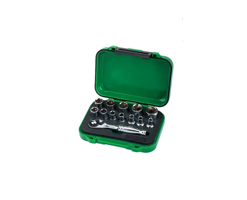 جعبه بکس 13 پارچه 1/4 اینچ تاپ تول + دسته جغجغه مینی مدل GABW1301