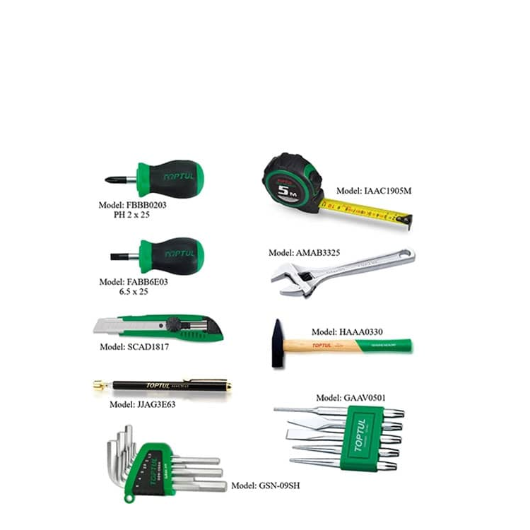 مجموعه 104 عددی ابزار آلات تاپ تول مدل GCZ-104A