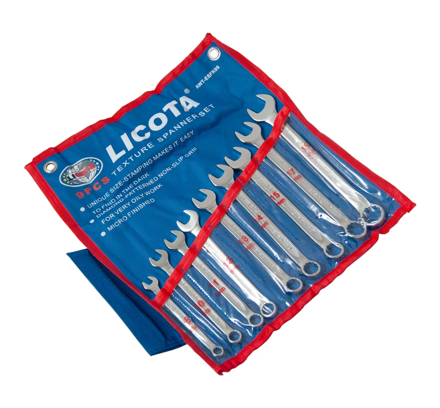 مجموعه آچار یک سر تخت و رینگی لیکوتا مدل AWT-ESFK09