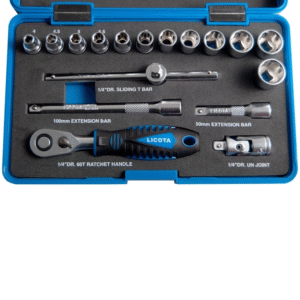 جعبه بکس 17 پارچه لیکوتا درایو 1/4 اینچ مدل TSK-30001