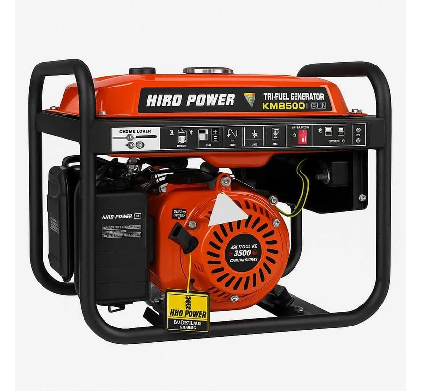 موتور برق گازسوز 7 اسب بخار هیرو پاور مدل km8500+GLN