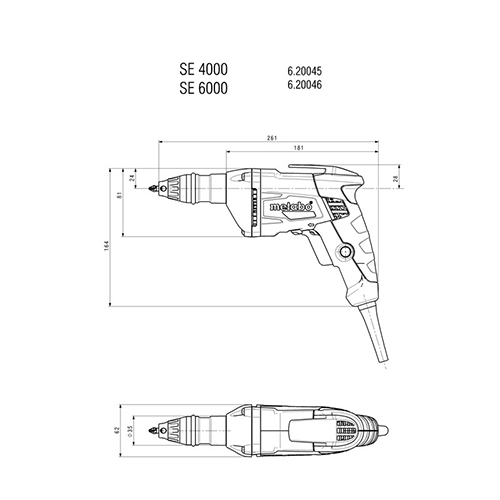 دریل پیچ گوشتی 600 وات متابو مدل SE 4000