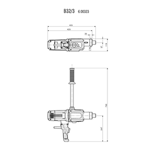 دریل 1800 وات متابو مدل B 32.3