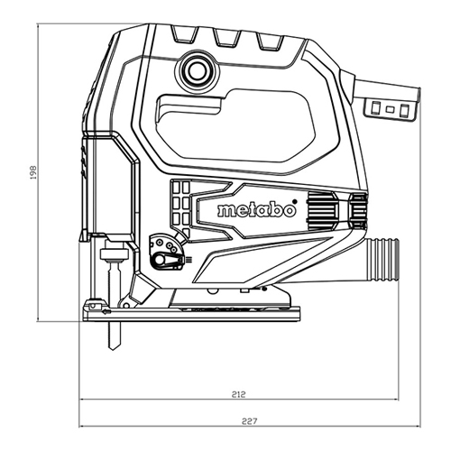اره عمود بر 450 وات متابو مدل STEB 65 Quick