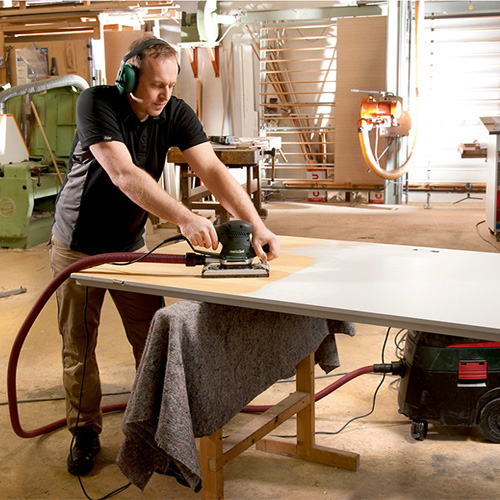 سنباده لرزان 350 وات مستعطیلی متابو مدل SRE 4351 TurboTec