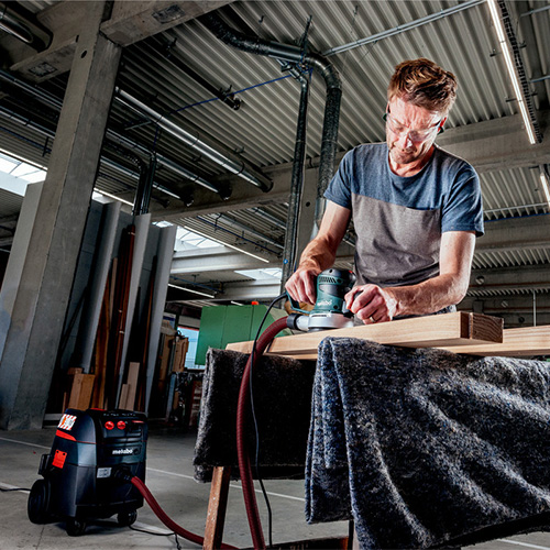 سنباده لرزان 350 وات گرد متابو مدل SXE 450 TurboTec