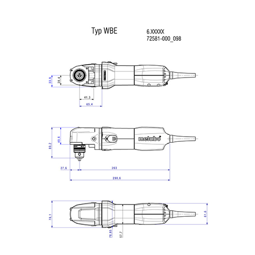 دریل سرکج 700 وات متابو مدل WBE 700
